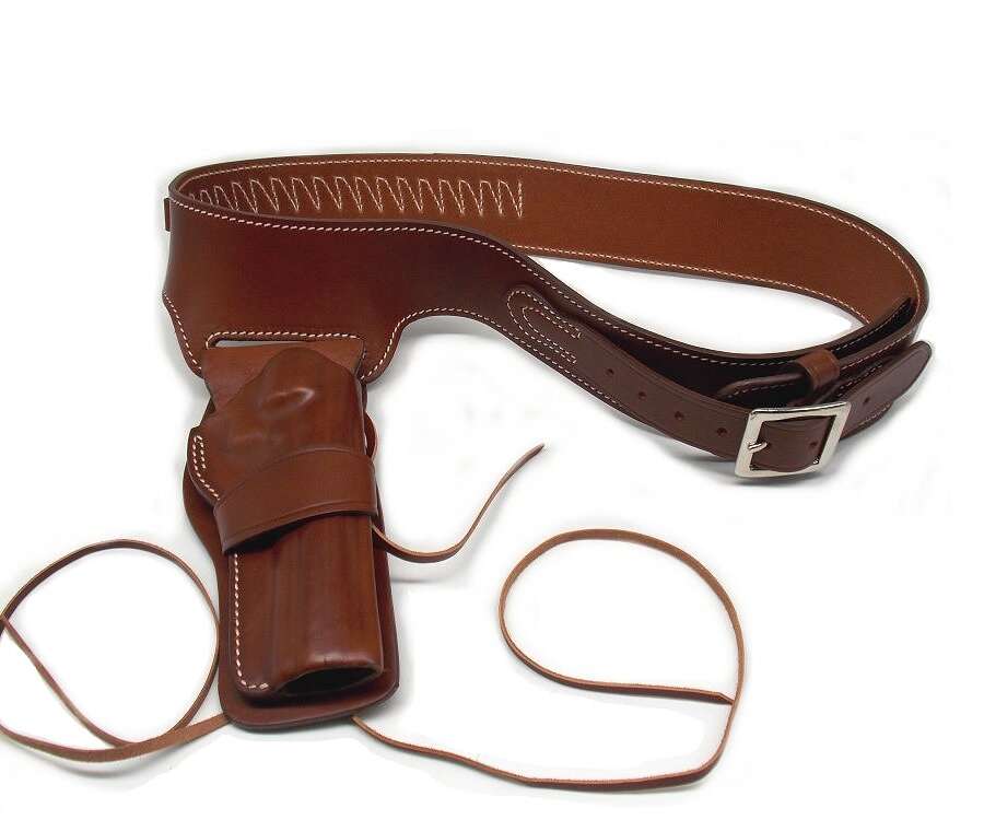 Cintura Vega cuoio western con fondina per revolver 38-357 Magnum da 6 pollici 1CA50 - M
