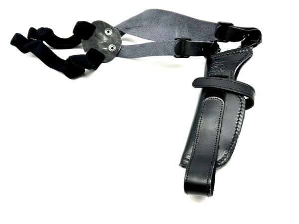 Fondina Vega cuoio ascellare AE151 Beretta 84 Sig Sauer Walter - NERO-DX - immagine 3