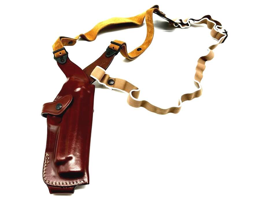Fondina Vega cuoio ascellare AA157 per beretta 90 TWO - MARRONE-DX