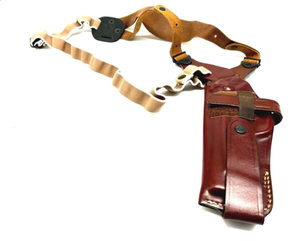 Fondina Vega cuoio ascellare AA157 per beretta 90 TWO - NERO-DX - immagine 3