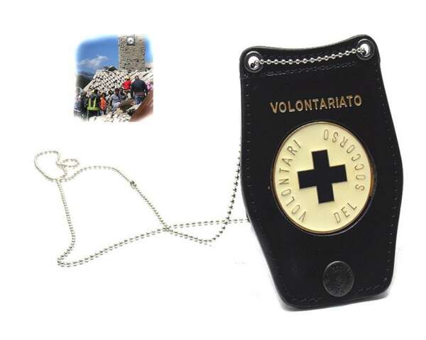 Porta Placca Vega a collana 1WB57 per Volontari del Soccorso