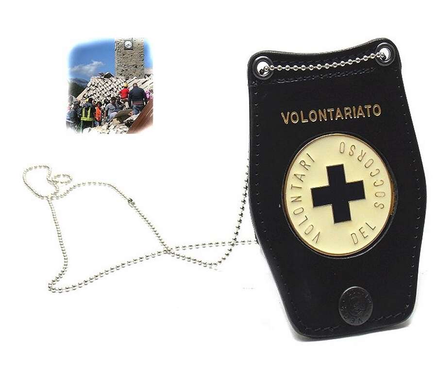 Porta Placca Vega a collana 1WB57 per Volontari del Soccorso