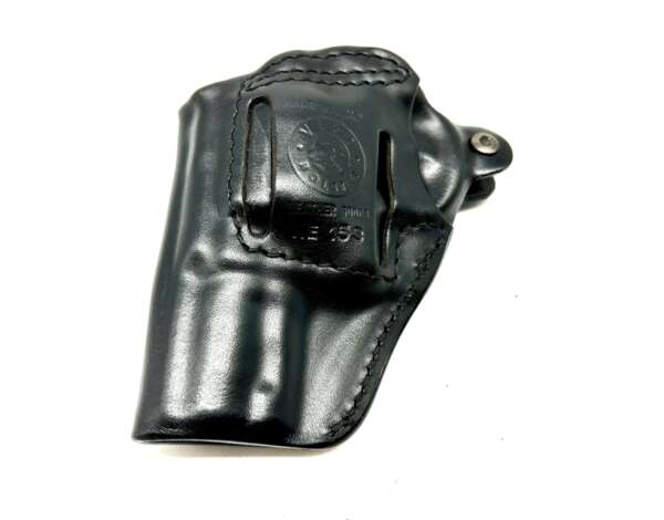 FONDINA VEGA CUOIO NE153 PER REVOLVER 2,5 POLLICI - MARRONE-SX - immagine 3
