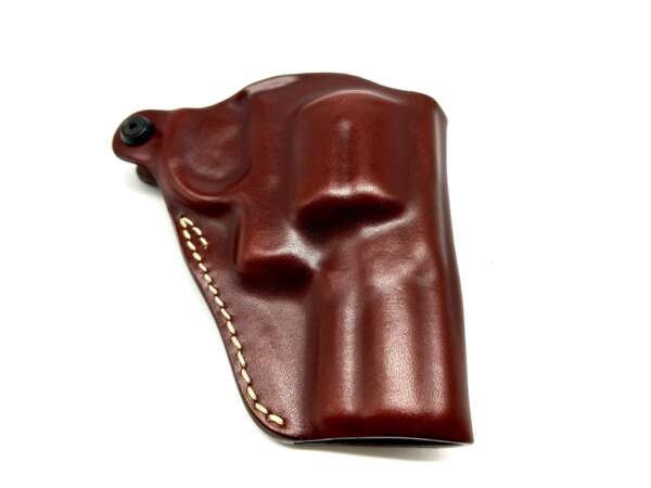 FONDINA VEGA CUOIO NE153 PER REVOLVER 2,5 POLLICI - MARRONE-SX - immagine 4