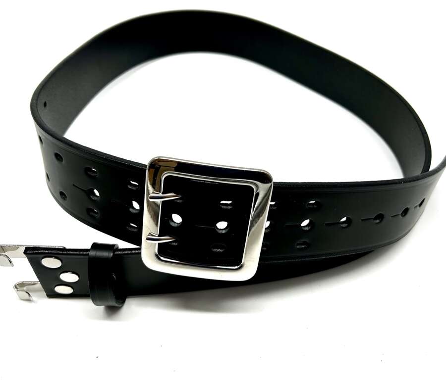 Cinturone Vega cuoio 2 fori 1V56 per guardia giurata - XL