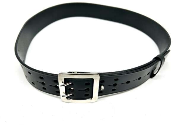 Cinturone Vega cuoio 2 fori 1V56 per guardia giurata - M - immagine 2