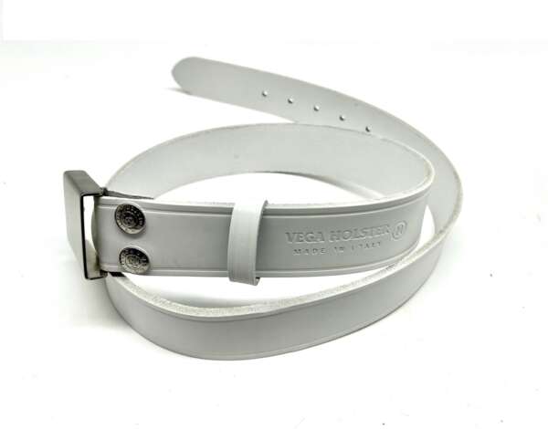 Cinturone Vega cuoio 1V69 altezza cm 4 - BIANCO-XL - immagine 4