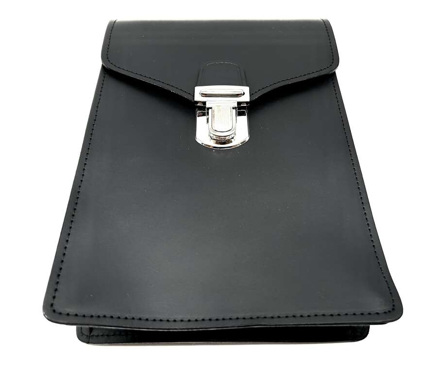 Borsello Vega cuoio 1 soffietto 1V88 per banda musicale - NERO-U