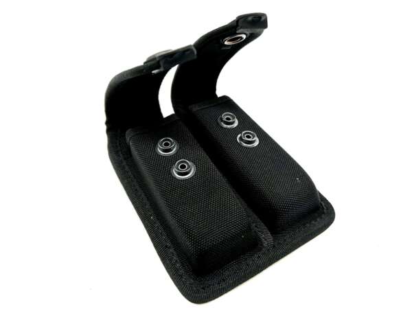 Porta caricatore doppio Vega 2FP03 per caricatori bifilari - NERO-U - immagine 2