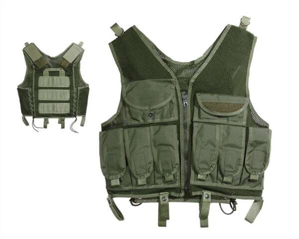 Gilet tattico Vega 2ET02 cordura per militari tactical vest - immagine 2