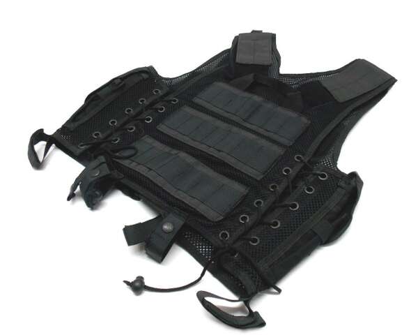 Gilet tattico Vega 2ET02 cordura per militari tactical vest - NERO-U - immagine 4