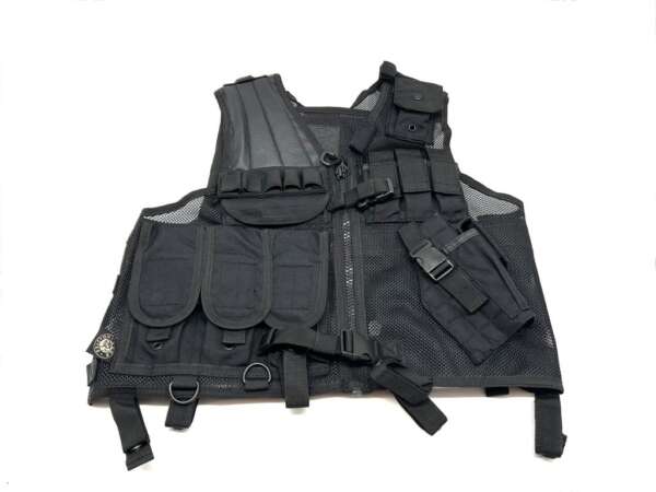 Gilet tattico Vega con rete 2ET03 per militari - NERO-U