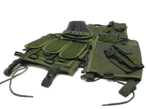 Gilet tattico Vega con rete 2ET03 per militari - NERO-U - immagine 3