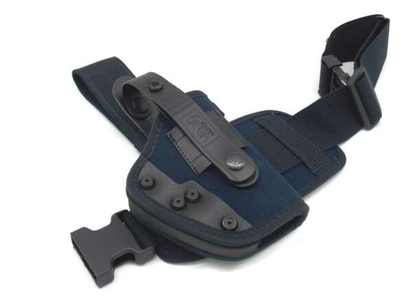 Fondina Vega cordura coscia PA262 per Glock 19-26 Beretta 8000 - BLU-SX - immagine 3