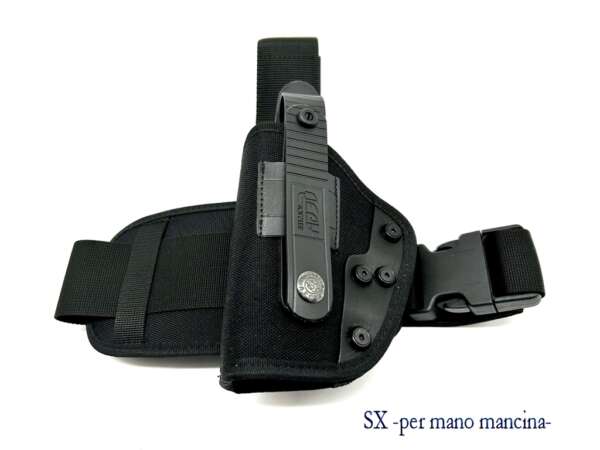Fondina Vega cordura coscia PA263 glock 17 sig sauer p226 - NERO-DX - immagine 2