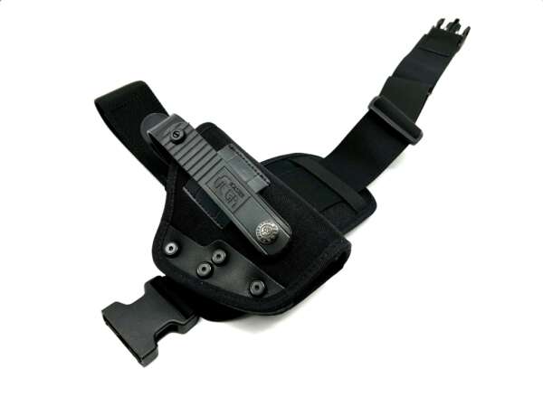 Fondina Vega cordura coscia PA263 glock 17 sig sauer p226 - NERO-DX - immagine 3