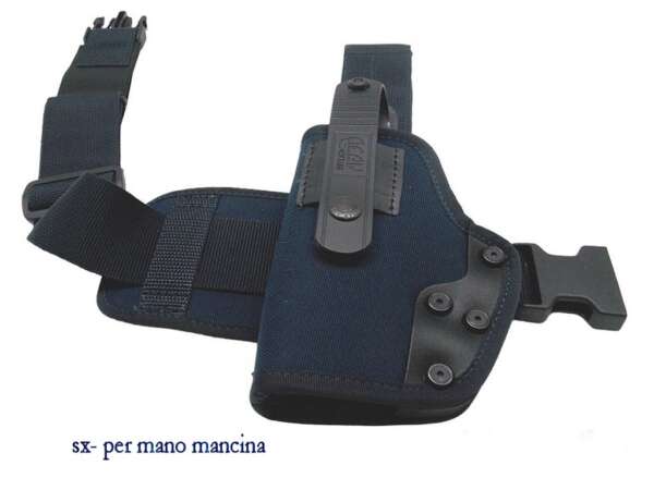 Fondina Vega cordura coscia PA264 per beretta 84 serie PA2 - NERO-DX - immagine 4