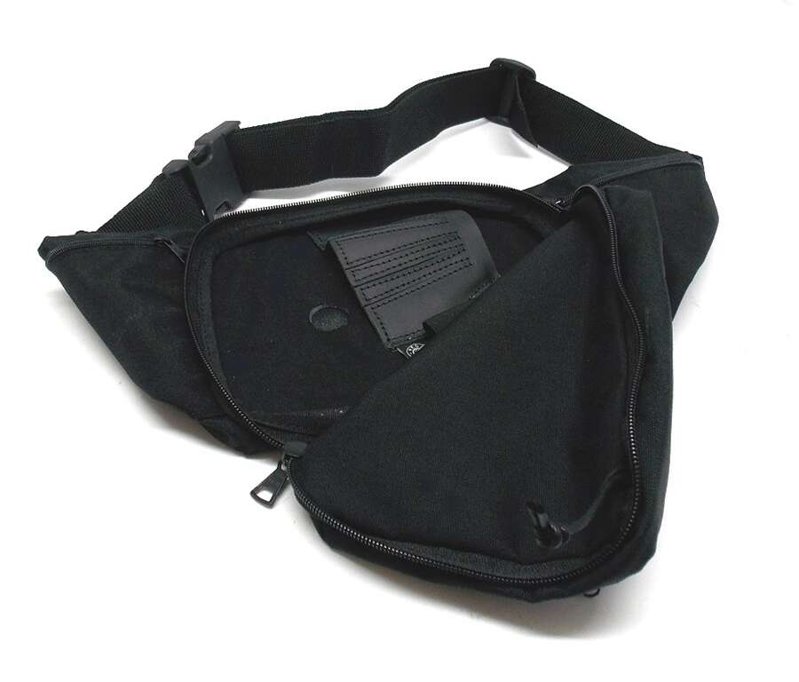Marsupio Vega porta pistola 2U90 con fondina cuoio - BLU-SX