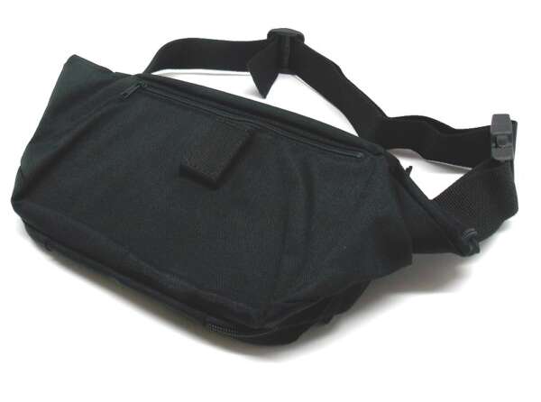 Marsupio Vega porta pistola 2U90 con fondina cuoio - NERO-SX - immagine 2