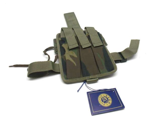 Kit tre porta caricatori cordura Vega 2K90 cosciale - MIMETICO-U - immagine 3
