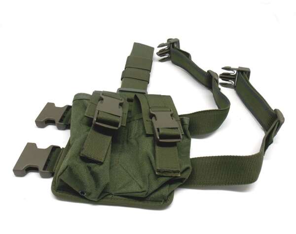 Porta caricatore Vega 4 posti 2K93 cosciale per AR 70 90 - VERDE-U