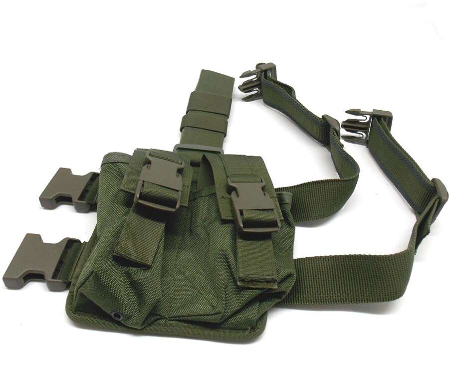 Porta caricatore Vega 4 posti 2K93 cosciale per AR 70 90 - VERDE-U