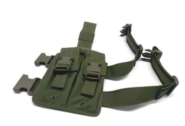 Porta caricatore Vega 2 posti M16 2K91 cosciale - VERDE-U