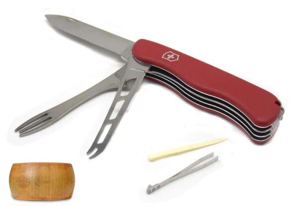 Coltello Victorinox multiuso con forchetta da fonduta 08313W