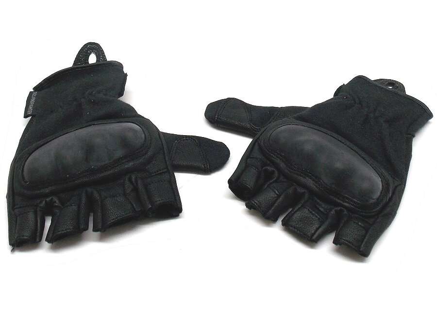 Guanti Vega tessuto e pelle OG34 mezze dita con proteggi nocche - XL