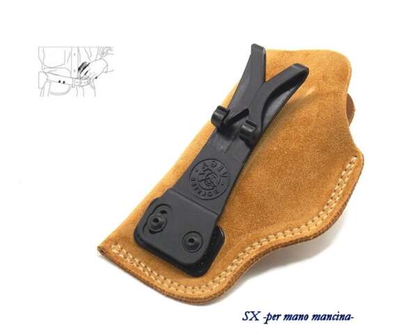 Fondina Vega in cuoio sottocamicia IU343 glock 42 - DX - immagine 4