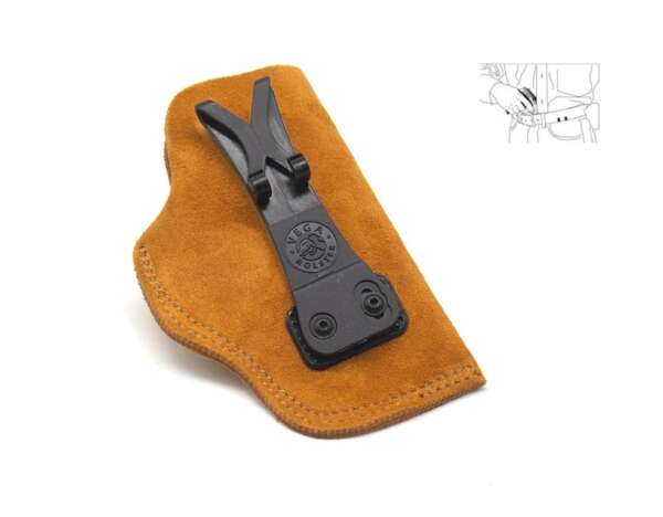 Fondina Vega in cuoio sottocamicia IU340 glock 26 - DX