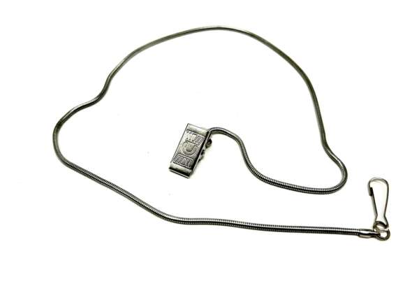 Catenella cromata con pinza OE39 per fischietto