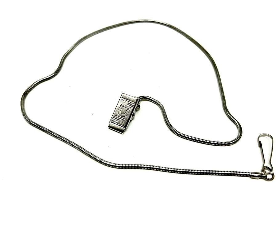 Catenella cromata con pinza OE39 per fischietto