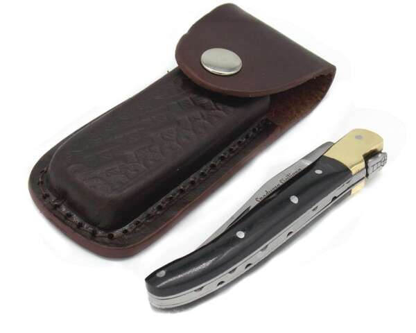 Coltello Spaduzza Siciliana manico in corno con fodero - immagine 3