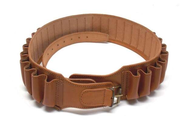 Cartuccera cuoio vacchetta marrone - CALIBRO12-30c - immagine 2