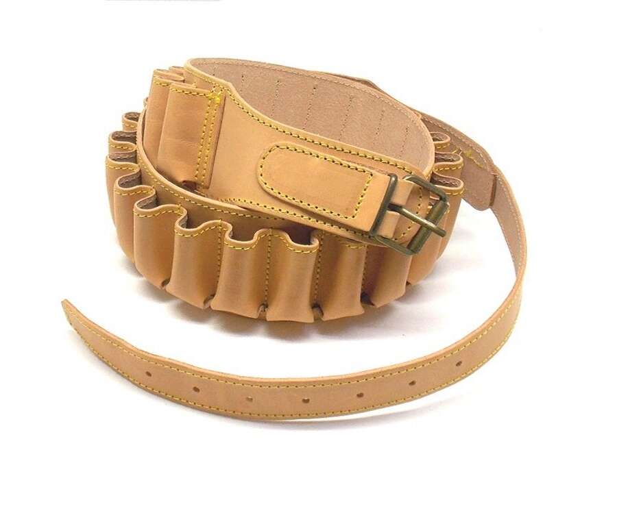 Cartuccera cuoio vacchetta naturale - CALIBRO12-30c