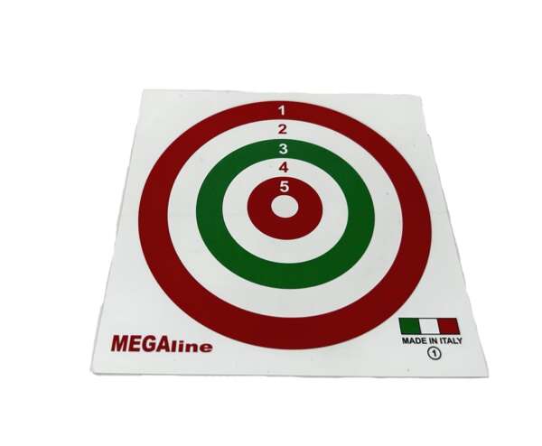 Bersaglio cartoncino tricolore 14x14 per aria compressa - immagine 2