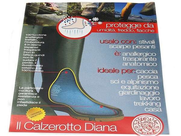 Calzerotti Termici Diana basso cotone calza per stivali - 46 - immagine 3