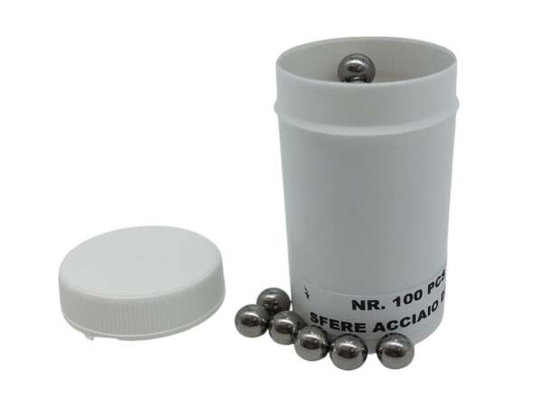 Sfere biglie acciaio diametro 8 mm per fionda