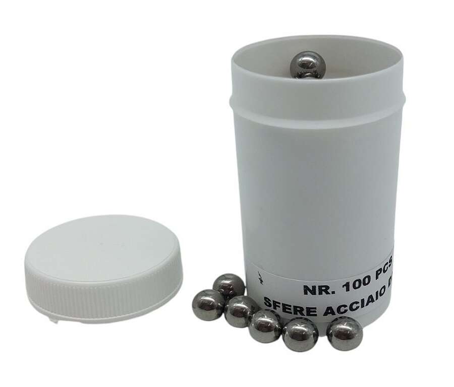 Sfere biglie acciaio diametro 8 mm per fionda