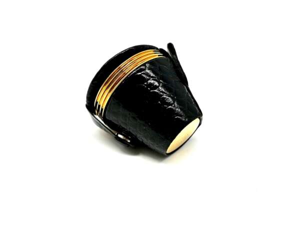 Set 4 bicchierini gold metallo B64 per liquore - immagine 2