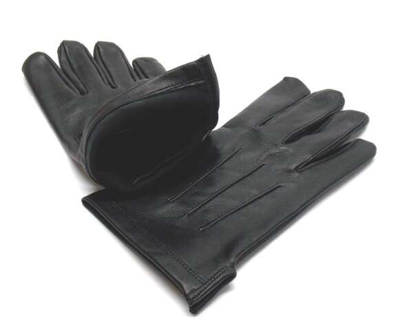 Guanti in pelle sfoderata uomo di colore nero - M - immagine 4