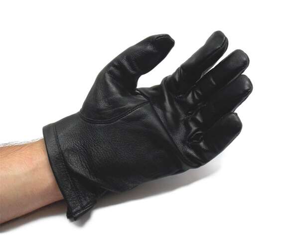 Guanti in pelle foderata per uomo nera - XL - immagine 2