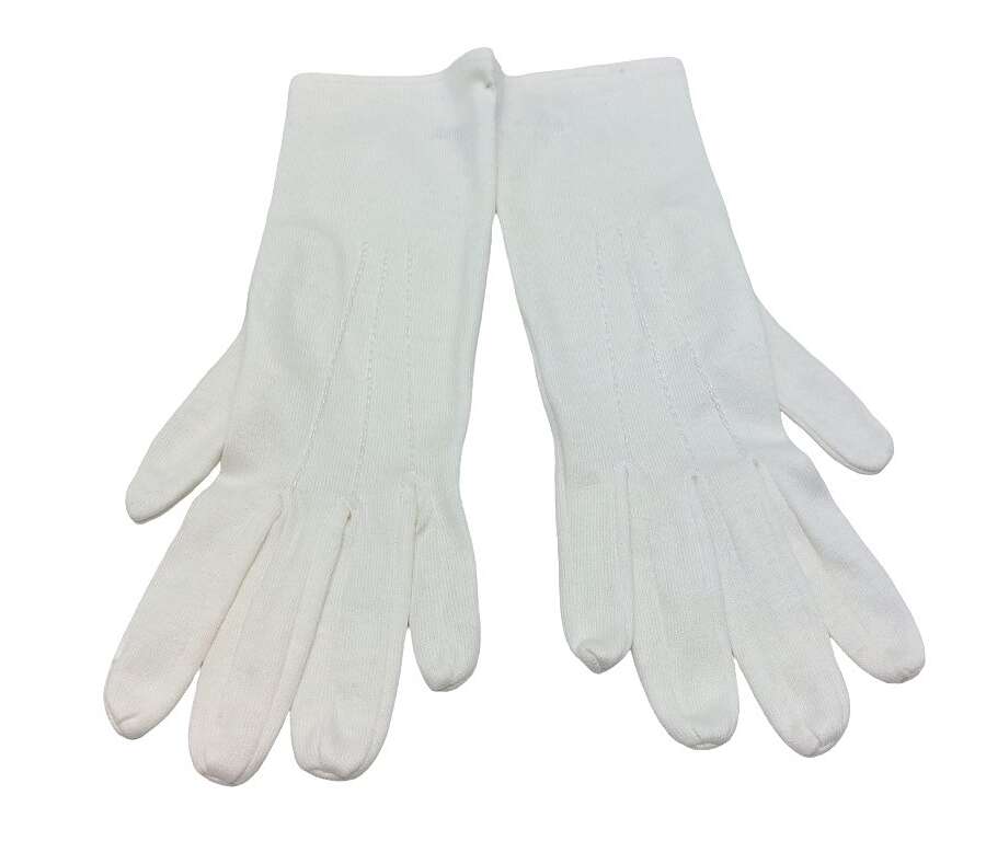 Guanti cotone di rappresentanza bianchi - M