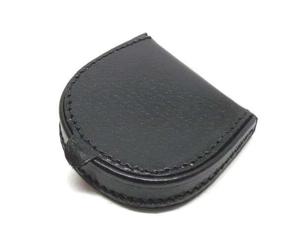 Porta monete in pelle a tallone - MARRONE_CHIARO-U - immagine 4