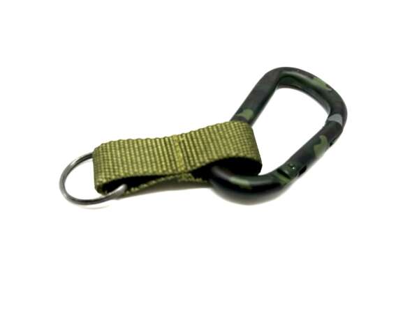 Moschettone mimetico con anello porta chiavi - immagine 2