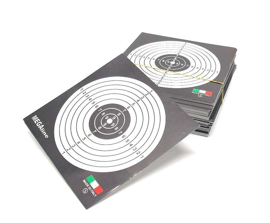 Bersaglio cartoncino nero 14x14 per aria compressa