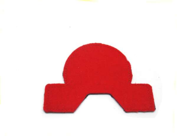 Supporto fregio per berretto donna da divisa - ROSSO-U - immagine 2