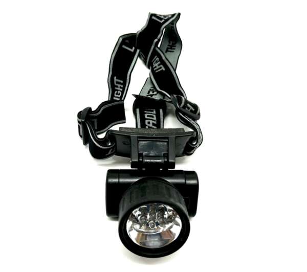 Torcia frontale 7 led da testa per la pesca