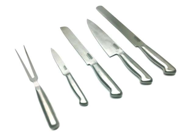 Ceppo Virginia Camilla 4 coltelli e forchettone da cucina 113001 - immagine 3